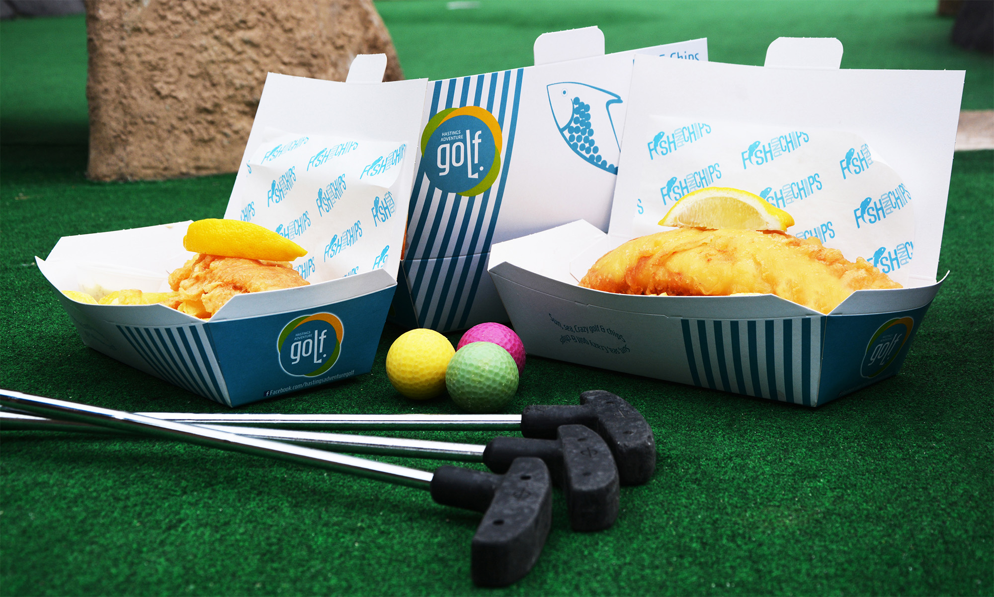 all day golf and a portion of chips at hastings adventure golf